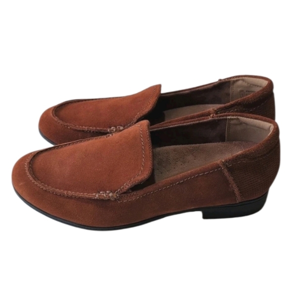 Cobble Hill Shoes - Cobb Hill - NEW Crosbie Moc CI9330 Womens Brown Loafers & Slip Ons Casual Shoes